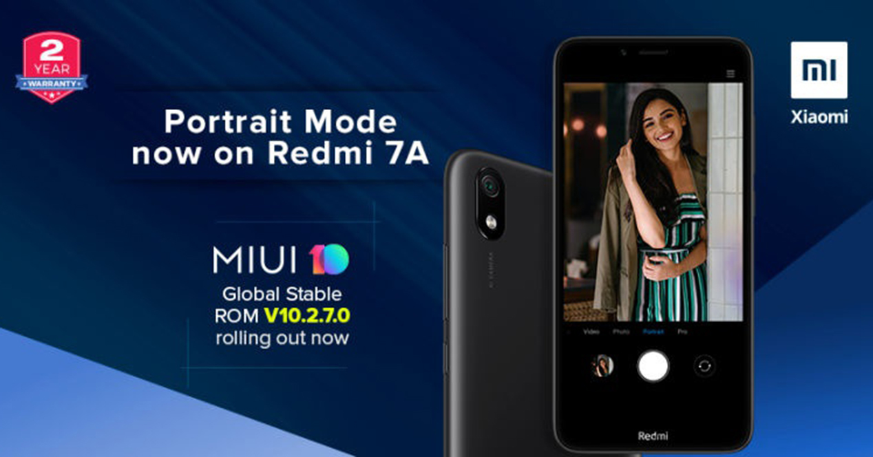 El Redmi 7A contará con modo retrato en su nueva actualización