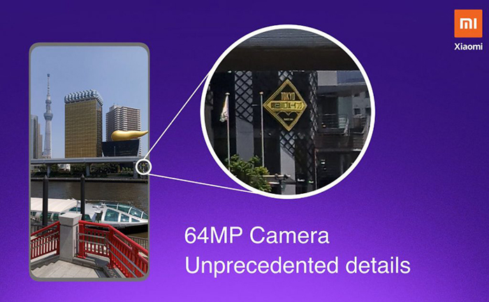Características de la cámara de 64 megapíxeles