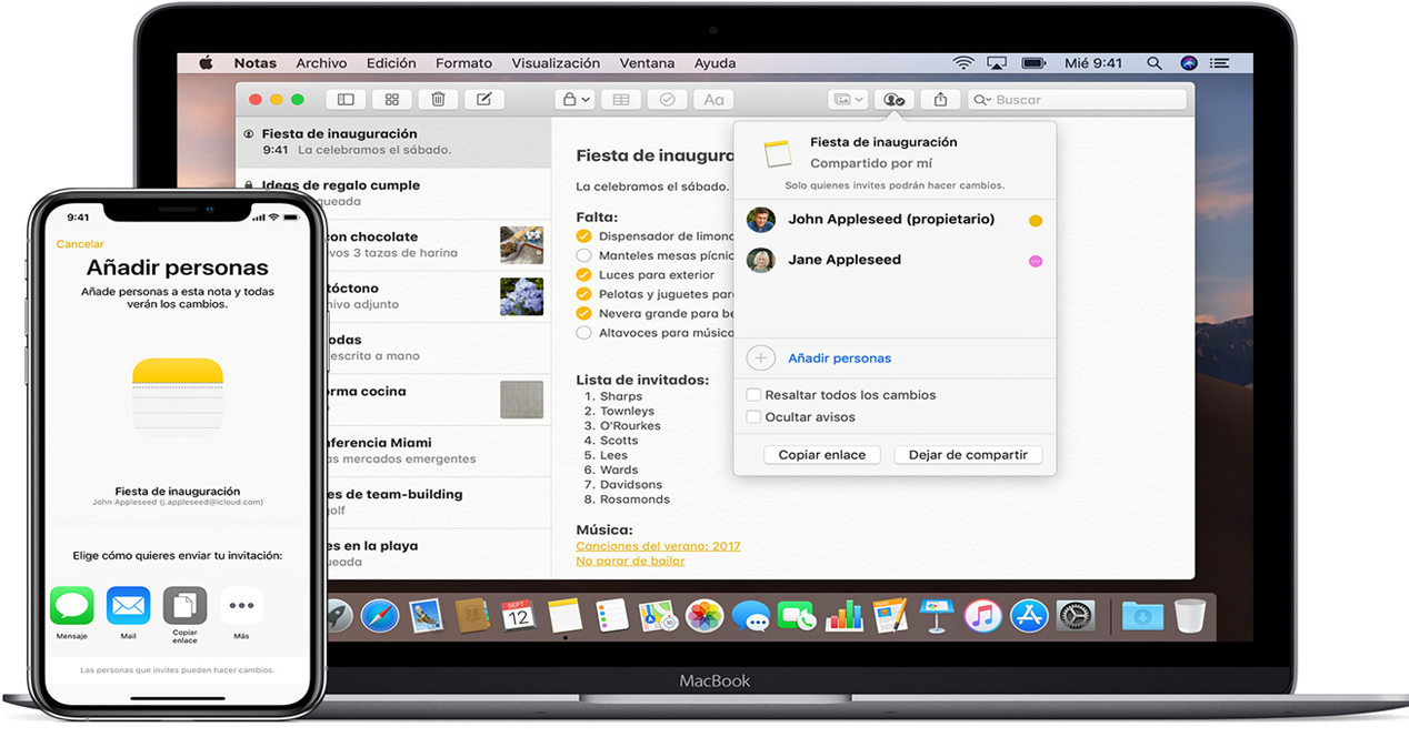 AirDrop funcionando en iPhone y Mac