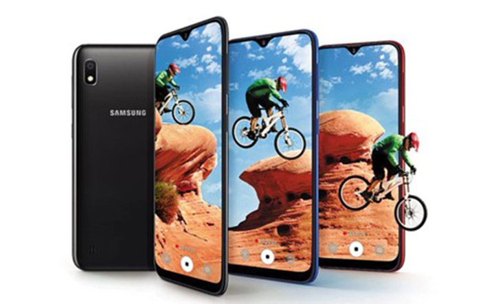 Frontal y trasera del Samsung Galaxy A10