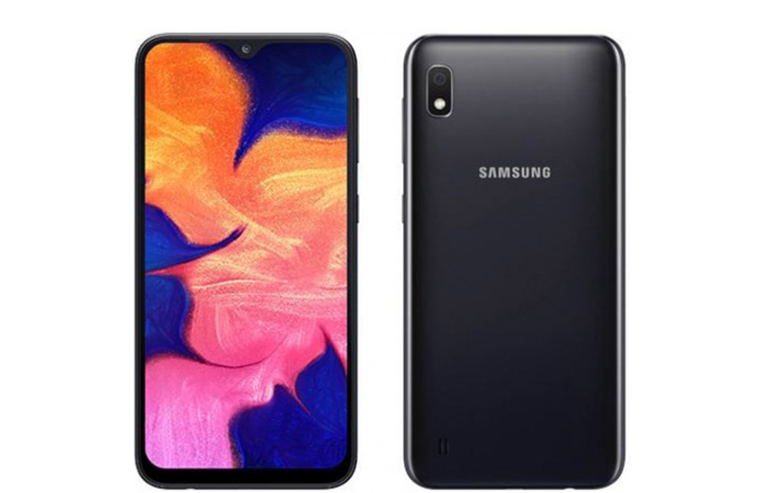 Frontal y trasera del Samsung Galaxy A10