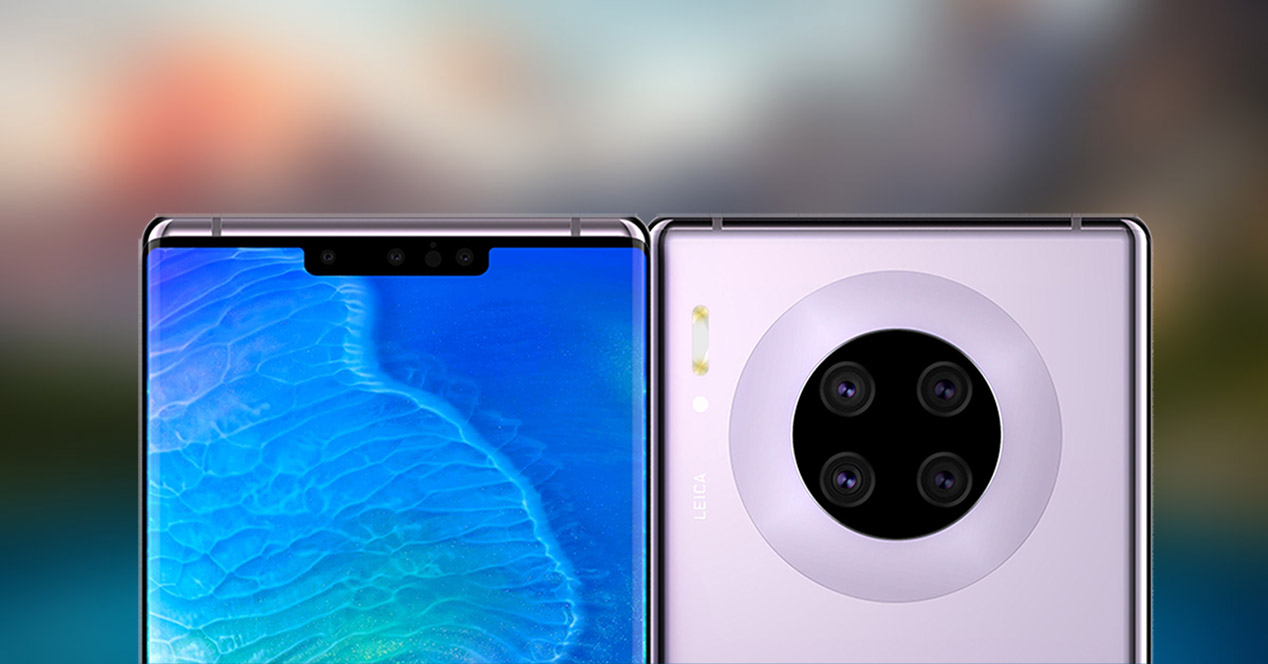 Nuevos renders confirman una triple cámara frontal en el Huawei Mate 30 Pro