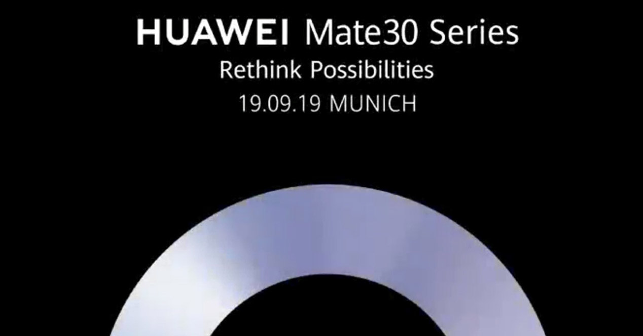 Oficial: Los nuevos Huawei Mate 30 se presentarán el 19 de septiembre
